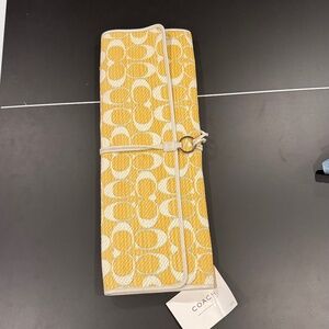 Vintage Coach Straw Beach Mat~Never Used~Perfect For Summer